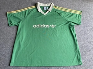 ADIDAS Originals FUSSBALL grün Nadelstreifen SHIRT (4XL) Extra Large KURZARM - Bild 1 von 7