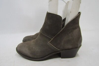 Botas de moda Ruff talladas para mujer talla 7 M marrón gamuza cremallera al tobillo Foto 1 de 4