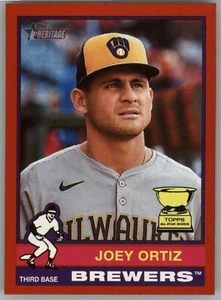 Joey Ortiz Red Border 2025 Topps Heritage #207 - Picture 1 of 2