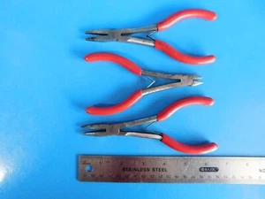 USED , MAC TOOLS " MINI PLIERS " SET OF 3 - Picture 1 of 5