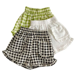 Girls Baby Ruffled Summer Frilly Bloomers Hotpants Shorts Striped Toddler Set - Picture 1 of 25