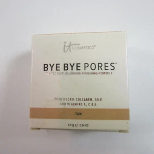 NIB IT Cosmetics Bye Bye Pores TAN Tinted Skin Blurring Finishing Powder .24 oz - Picture 1 of 3