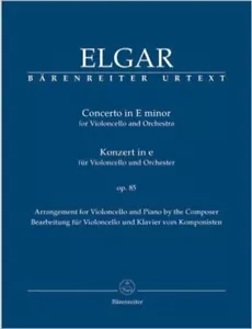 Elgar Edward Concerto in e-minor Op 85 Cello and Piano edited Jonathan Del Mar - - Picture 1 of 1