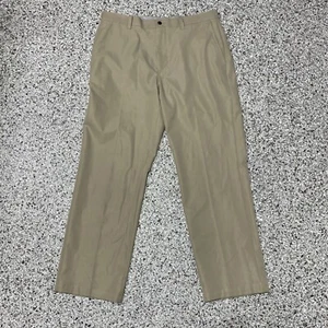 Callaway Pants Mens 34x30 Beige Flat Front Flex Waistband Travel Golf Chino - Picture 1 of 7