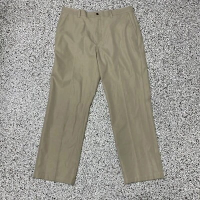 Pantalones chinos de viaje Callaway para hombre 34x30 beige frente plano flexible cintura Foto 1 de 4