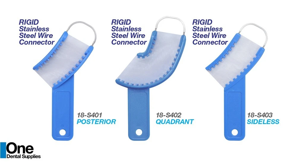 Bandejas de impresión dentales desechables 3 en 1 sin laterales con conector metálico años 36  Foto 1 de 1