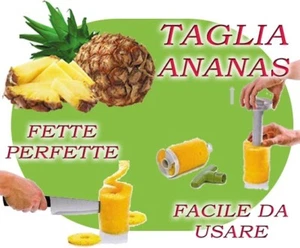 SBUCCIA ANANAS EASY SLICER TAGLIA AFFETTA PULISCE KIT CUCINA MACEDONIA - Imagen 1 de 2