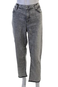 Paige Black Label Unisex grau Cropped Straight Jeans Gr. 34 - Bild 1 von 7