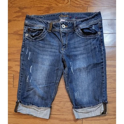 Candie's Womens Jean Bermuda Shorts Juniors Size 13 - Image 1 of 4