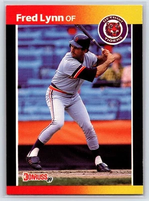 1989 Donruss Fred Lynn Detroit Tigers #563 - Image 1 of 2