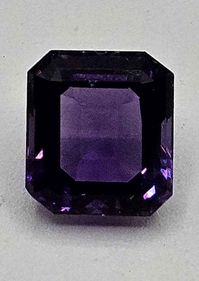 6.5CT Cushion Eye-popping Natural Vivid Purple Amethyst Gem nice deep Purple - Image 1 of 4