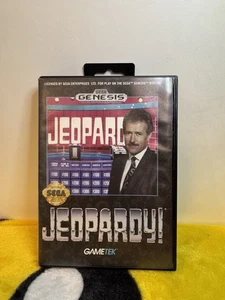 Jeopardy Sega Genesis 1992 Video Game Cartridge, Case, And Manual - Picture 1 of 5