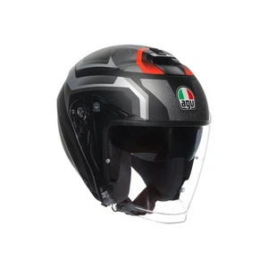 CASCO JET IRIDES AGV E2206 NERO GRIGIO ROSSO TAGLIA XXL - Imagen 1 de 5