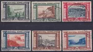 F-EX60902 ITALIEN 1932 GEBRAUCHTER ZEPPELIN KOMPLETTSATZ +150€. - Bild 1 von 3