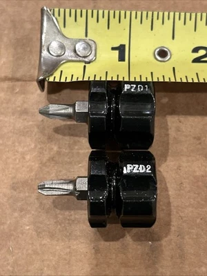 Destornilladores cortos negros Snap On Micro Stubby PZD1 PZD2 POZIDRIV #1 y #2 Foto 1 de 4