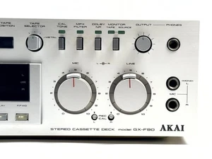 Vintage Akai GX-F90 Stereo Cassette Deck  3 Super GX Powers On Not Tested AS IS - Picture 1 of 20