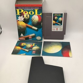 NES COMPLETE CHAMPIONSHIP POOL WITH POSTER NINTENDO GAME EXCELLENT CONDITION CIB