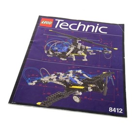 1x Lego Technic Building Instructions Book Airport Nighthawk Helicopter 8412
