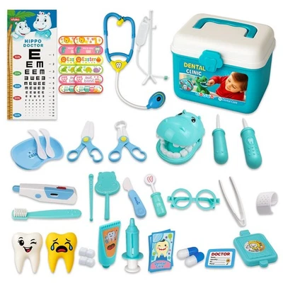 38 Pcs Doctors Set for Kids 3 Years Old, 3 in 1 Children Doctor Nurse Dentist - Image 1 of 4