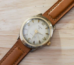 Vintage Elgin 10k RGP Automatik Herrenuhr läuft - Bild 1 von 3