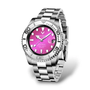 Orologio da Polso Automatico 10ATM in Acciaio Fenice Diva Vetro Zaffiro Unisex - Foto 1 di 14
