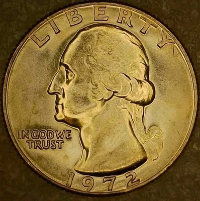 🔥 BRILLIANTLY UNCIRCULATED 1972 WASHINGTON QUARTER DDO DDR VARIETY - Image 1 of 4