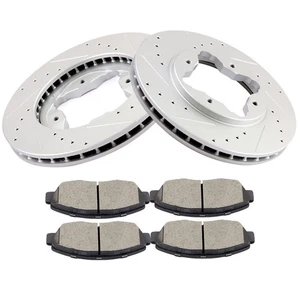 Fits 1990-1997 Honda Accord G3000 Casting Front Brake Disc Rotors + Ceramic Pads - Picture 1 of 13
