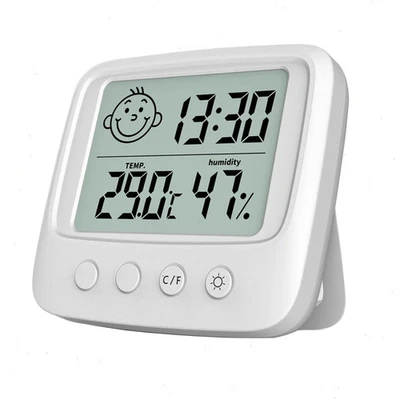 Digital LCD Indoor Hygrometer Thermometer  with Temperature Range -50 ~ +70℃ - Image 1 of 4