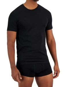 Nuevo Para Hombres Alfani Calce Ajustado Cuello Redondo Negro Camiseta Camiseta Paquete de 4 Pequeñas - Imagen 1 de 1