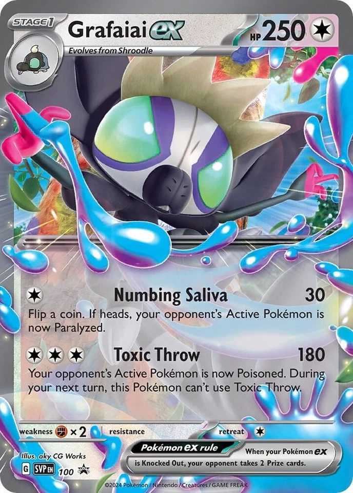 Grafaiai ex - 100 [SV: Scarlet & Violet Promo Cards] 100 NM Holofoil - Image 1 of 1