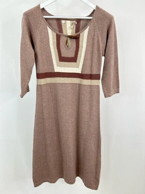 PRANA NWT Yarrah Knit Sweater Organic Cotton Boho Size S Taupe Women Dress - Image 1 of 4
