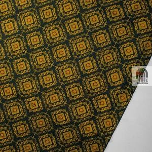10 Yard Indian Plain Solid Yellow Color 100% Cotton Fabric Hand Block Fabric - Picture 1 of 4