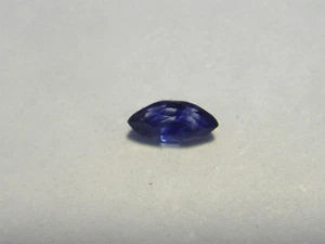 Piedra preciosa de zafiro corte marquesa 4 mm x 2 mm 0,20 quilates gema natural azul - Imagen 1 de 3