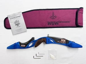 Win & Win NX Xpert Archery Recurve Riser - 25" - Right Handed - Blue - ILF - Picture 1 of 12