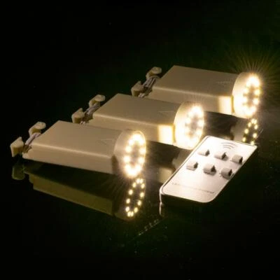 12 LED Multi-function Remote Batter Lantern Lights Warm White 10 PACK, 2 Remotes - Image 1 of 4