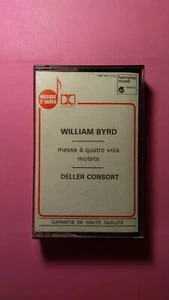 William Byrd, Mass for Four Voices/Motets rare Cassette Tape - Deller Consort - Picture 1 of 3