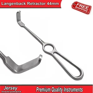 Dental Langenbeck Retraktor 44mm LShaped Weichteilhalter Retraktoren Chirurgisch - Bild 1 von 4