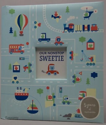 Hallmark Blue Our Nonstop Sweetie Baby Boy's Five Year Memory Book NWT - Image 1 of 4
