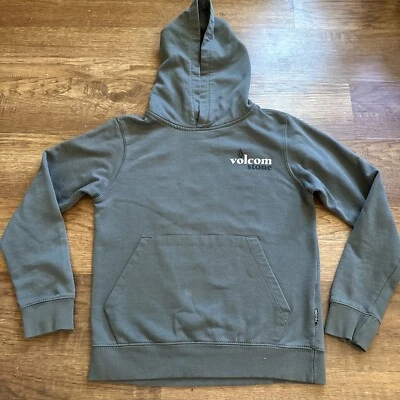 Volcom Sweater Boys Small 8 Youth Kids Grey Hoodie Skate Surf Back To School - Image 1 of 4