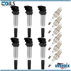 Ignition Coils & Iridium Spark Plugs Kit Fits BMW 328i xDrive L6 3.0L 2009-2013 - Picture 1 of 17