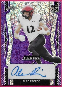 2022 Leaf Flash Football ALEC PIERCE Rookie XRC Purple Autograph 19/20 - Picture 1 of 2