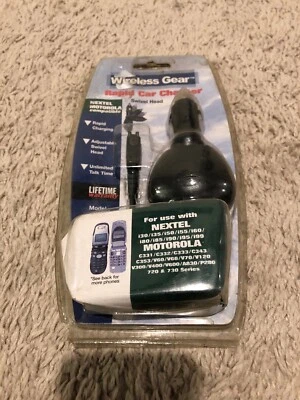 Wireless Gear Rapid Car Charger Model CC4502 Nextel Motorola W/Swivel Head NEW - image 1 of 4