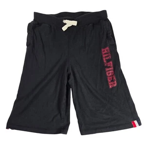 Tommy Hilfiger Boys Sweat Shorts Athletic Gym Casual Black Size 28x11 high-rise - Picture 1 of 9