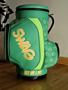 Limited Edition Swag 2024 Swagmas Den Caddy Bag Lime Green Cooler Golf Bag - Picture 1 of 10