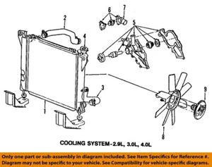 FORD OEM 98-08 Ranger Cooling Radiator Components-Lower Hose JL5Z8286B - Picture 1 of 1