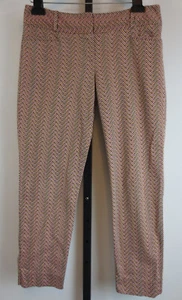 The Limited Drew Fit Capri Cropped Pants Womens Size 6 Multicolor Print - Picture 1 of 8