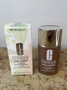 Clinique Even Better Makeup Evens And Corrects 1oz/30ml New WN 125 Mahogany - Picture 1 of 10