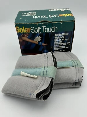 复古 Bollinger Solar Soft Touch 3 磅双脚踝/手腕重量 — 第 1/4 张图片