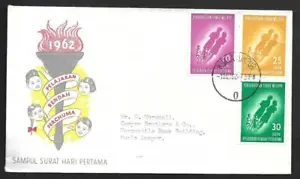 MALAYSIA 1962, PRIMARY EDUCATION, ILLUSTRATED FDC, USED KUALA LUMPUR - Picture 1 of 1
