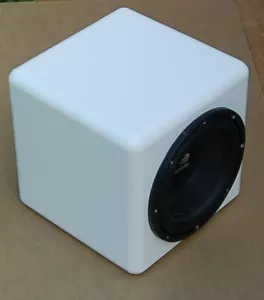 10" MARINE SUBWOOFER BOX ENCLOSURE JL AUDIO M6-10W WHITE - Picture 1 of 4